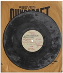 Three Stooges With Joe DeRita Sing Lookin for People, with added dialogue-RE: Chipmunks, 3:20 Run-time -- 48 RPM 9.875 Record Is Rare Lacquer Acetate Disc -- Not Played, With Chalky Finish